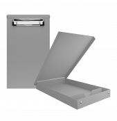 Aluminum Memo Storage Clipboard - Silver